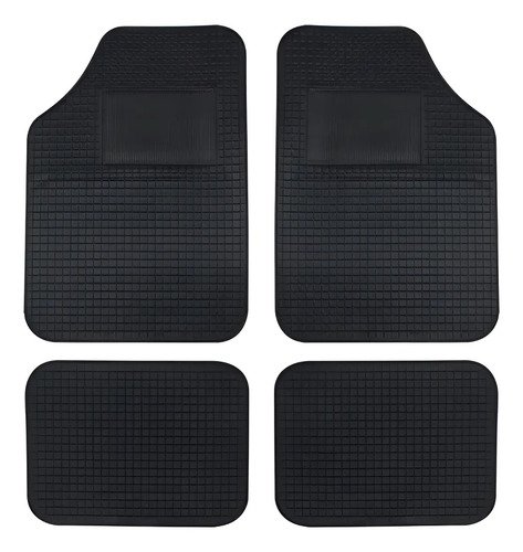 Cubre Alfombra Goma Universal 4 Piezas Auto Camioneta ------ Negra