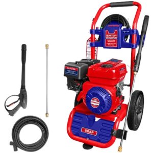 Hidrolavadora Naftera Explosión Total 6 Hp 214 Bar Accesorio Color Rojo Con Azul