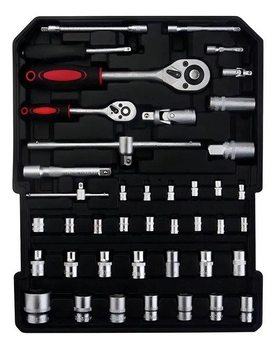 Valija Kit Caja Metalica Herramientas 499 Piezas Dimm Color Plateado - Imagen 4