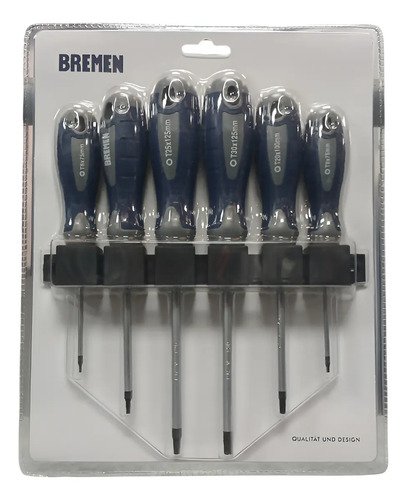 Juego Destornilladores Torx 6 Piezas Bremen Bre-4558 - Imagen 4