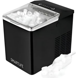 Fabrica De Hielo Smartlife Sl-im1005 Capacidad De Agua 1.5 L Negro