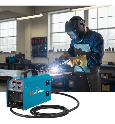 Soldadora Alpha-pro Mig Elec.tig Gas/no Gas 160a 1-5kg Azul - Imagen 3