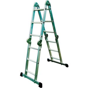 Escalera Aluminio Multipropósito 3x4 Peldaños Altura 3,4 Mts