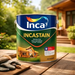 Protector De Madera 20lt Incastain Inca Blanco Mate