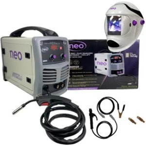 Soldadora Inverter 200a Mig-tig + Máscara Fotosensible Neo Color Gris Frecuencia 50 Hz/60 Hz