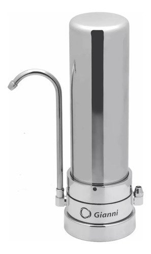 Filtro De Agua Purificador Gianni Acero Inox Carbón Activado Blanco