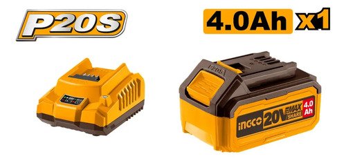 Linterna De Trabajo Ingco 20v Led 8w 450 Lumenes + Bat 4 Ah Blanco Naranja Claro - Imagen 4