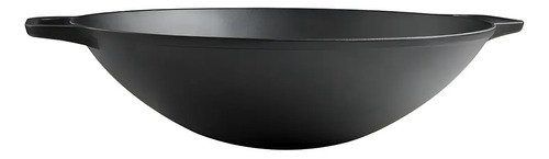 Wok Hierro Curado 36cm C/asas Ref.37291 Victoria Negro - Imagen 2