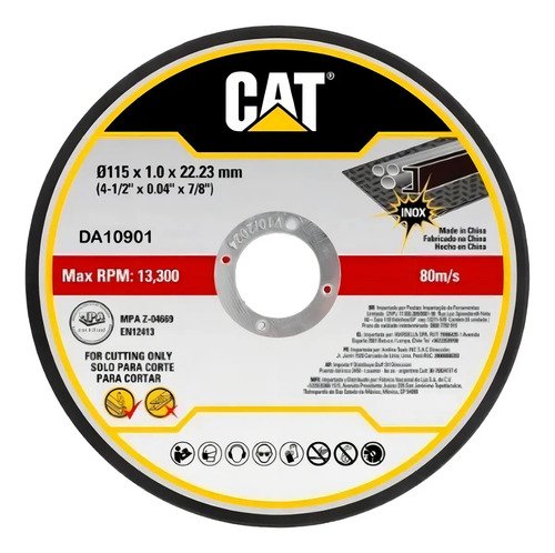 Amoladora Angular 115mm 750w Con Maletin Y Disco Cat Color Negro 50hz - Imagen 8