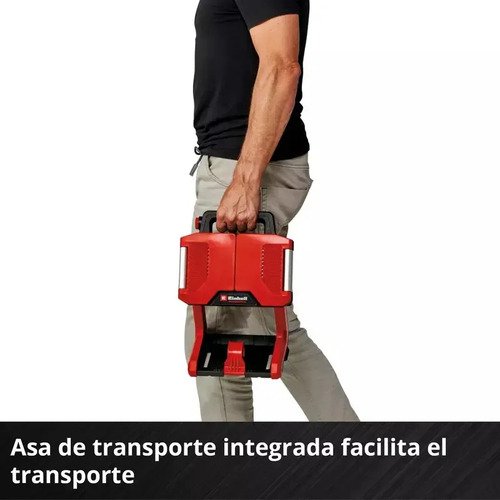 Reflector Led Inalam Einhell Tp-cl 18/3000 Li Solo Blanco Neutro 3000lm Carcasa Roja Rojo - Imagen 4