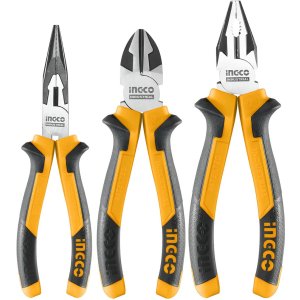 Set Alicates Universal Combinados 3 Piezas Ingco Hkps28318