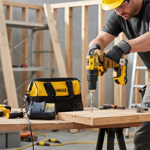 Taladro Atornillador Dewalt Percutor 20v C/bateria Amarillo 50hz/60hz - Imagen 3