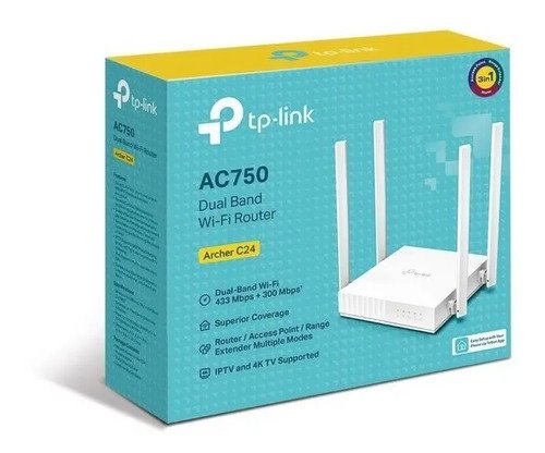 Router Doble Banda Wi-fi 5 Tp-link Archer C24 Ac750 - Imagen 2