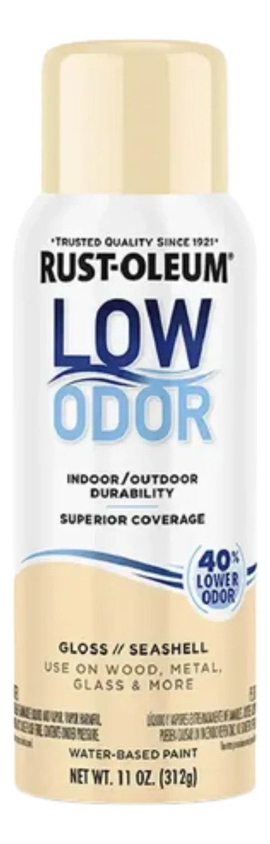Esmalte Aerosol Al Agua Sin Olor Rust Oleum Colores 312gr Crema
