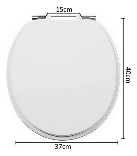 Cubierta Universal De Asiento De Inodoro De Mdf Blanca Blanco - Imagen 8