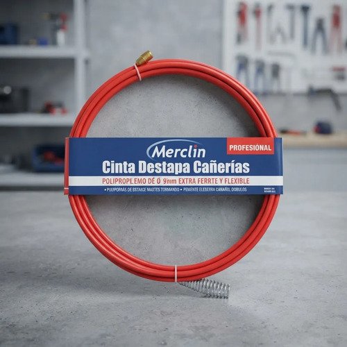Cinta Destapa Caño Acero Trenzado 5 Mm Diámetro 15m - Imagen 2