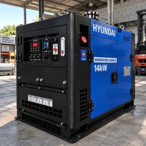 Generador Diésel Trifásico Hyundai 14kw 380v Silencioso