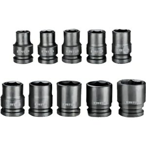 Set Dados Para Llave De Impacto Emtop 1/2'' Con 10 Piezas (10 - 24 Mm)
