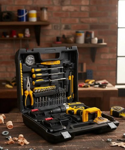 Taladro Atornillador Inalámbrico 21v 40nm+2 Bat+carg+accesor Negro 21v Amarillo - Imagen 2