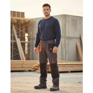 Pantalon De Trabajo Cargo Industrial Reforzado Bolsille- Tyt