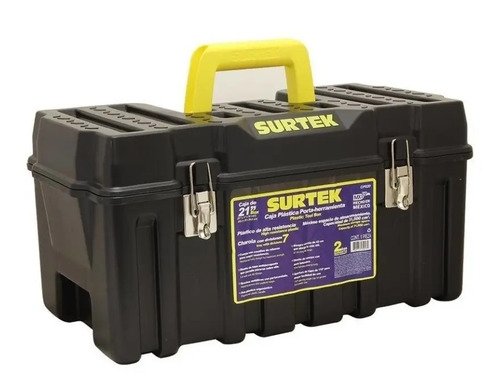 Caja De Herramientas Surtek Grande Resiste 140ki 26'' - Tyt Negro - Imagen 2