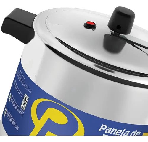 La Olla A Presión Panelux De 10 Litros Más Vendida De Brasil, Color Gris Aluminio Pulido - Imagen 12