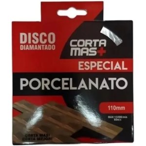 Disco Diamantado Corte Fino Turbo 110mm Para Porcelanato