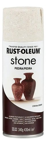Pintura Aerosol Stone Acabado Texturado Piedra Rust Oleum Co Crema
