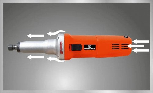 Amoladora Recta Rectificadora 680 Watts Dowen 6mm + Fresas ! Naranja Oscuro 50 60