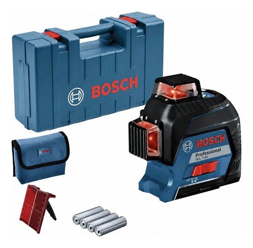 Nivel Láser Bosch Gll 3-80 360° 80 Metros En Maletín