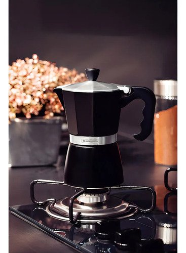 Cafetera Espresso Italiana Tramontina Coffee & Tea De 320 Ml, Color Negro - Imagen 6