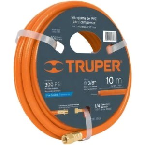 Manguera Para Compresor De Aire 1/4'' 10mts 300 Psi Color Naranjo