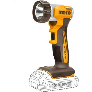 Linterna Ingco Inalámbrica 20v 450 Lúmenes Sin Batería Blanco Amarillo