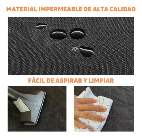 Funda Impermeable Para Asientos De Auto Mascotas Perro Y Gato Pet Gear Ght-001 Color Negro - Imagen 5