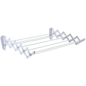 Tender Pared Ropa Extensible Premium 80cm 7 Varillas Blanco Plegafacil C/soporte