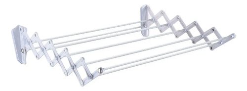 Tender Pared Ropa Extensible Premium 80cm 7 Varillas Blanco Plegafacil C/soporte