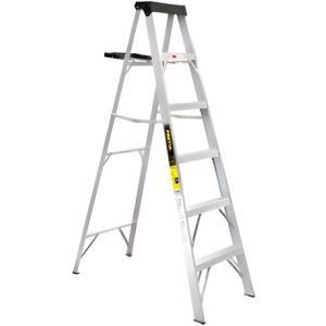Escalera De Aluminio Tijera Pretul Est-35p Gris