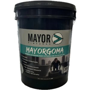 Impermeabilizante Mayor Membrana Caucho 20 Kg Techo Exterior Acabado Mate Color Verde Oscuro