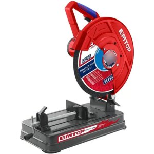 Tronzadora Emtop Ecfs35528 2400w Disco 355mm Acero Industrial Rojo