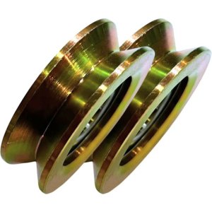 Rueda Para Portón Corredizo V 48mm Con Ruleman 2 Unidades