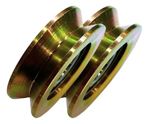 Rueda Para Portón Corredizo V 48mm Con Ruleman 2 Unidades