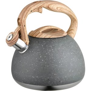 Caldera Pava Cuori Trevi De Acero Inox. 3.0 L Apto Inducción Gris Oscuro