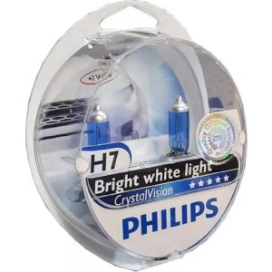 Lamparas Halogena 12v 55w H7 Crystal Vision Pack Philips