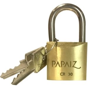 Candado Bronce 30mm Papaiz Dorado
