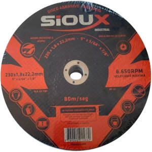 Disco De Corte 9 PuLG. X 25 Un Calidad Industrial Tyt Negro