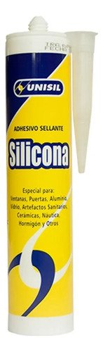 Silicona Acética Transparente 280ml Unisil Pack X6 Sellado Y Reparación - Imagen 2