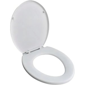 Asiento Inodoro Plastico Color Blanco Lh-1330