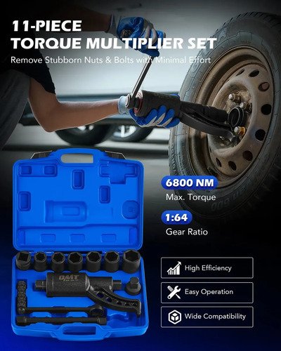 Torque Multiplicador 12 Piezas Fuerza Industrial P/ Camión Azul - Imagen 2