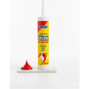 Silicona Alta Temperatura Rojo 280gs. Unisil