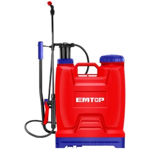 Mochila Fumigación Emtop Espp42002 20l Roja Manual Lanza Fibra Boquilla Ajustable Rojo